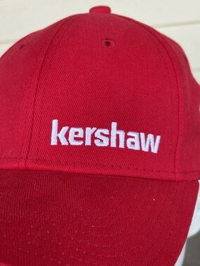Kershaw Red Baseball Cap with White Embroidered Logo S/M